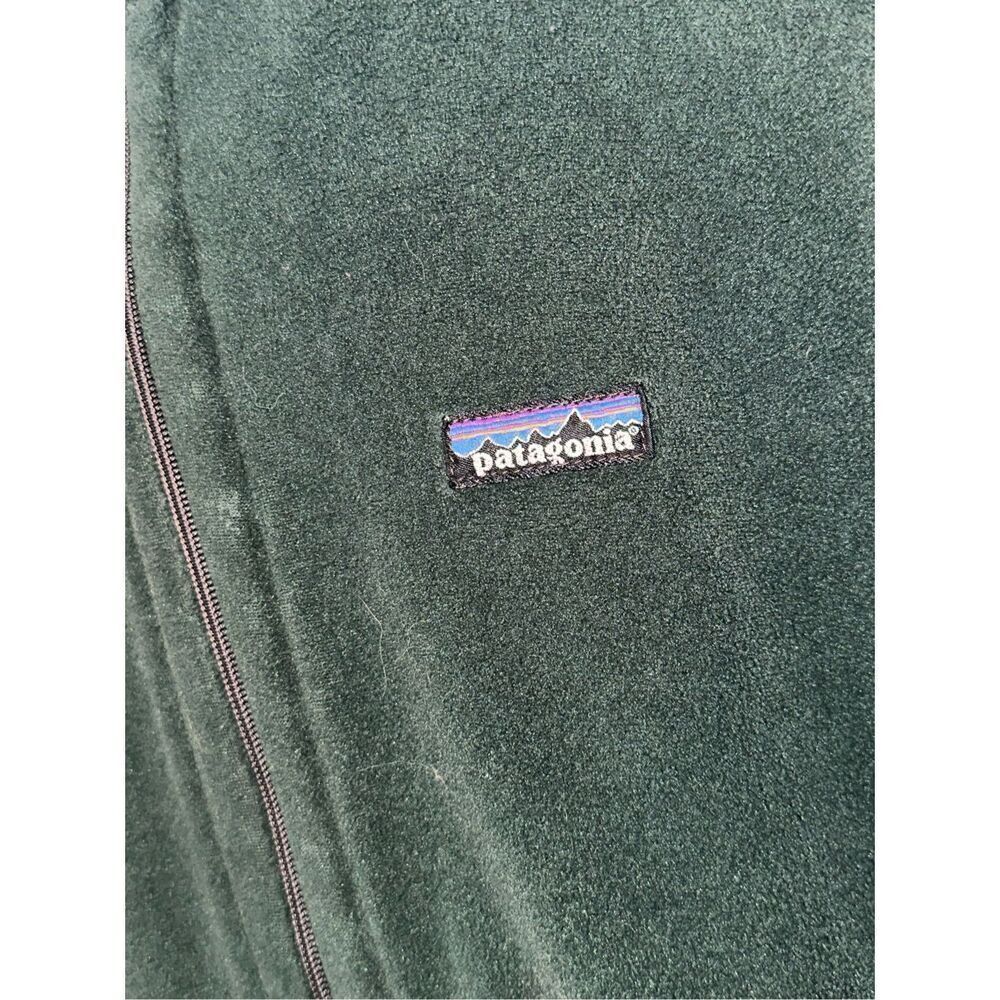 RARE VINTAGE 1999 Patagonia Jacket Men XL Fleece Full Zip Up Green Made in USA - Picture 10 of 16